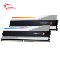 G.SKILL Trident Z5 RGB Series (Intel XMP 3.0) DDR5 RAM 64GB (2x32GB) 6400MT/s CL32 1.40V Desktop Computer Memory UDIMM - Silver