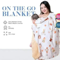LC - Bumbee Collection – Selimut Multifungsi Bayi 6in1 On The Go + Free Ziplock Bag – Praktis untuk 