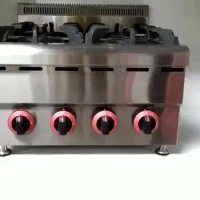 Commercial Stainless Steel Kitchen Equipment 4 Burner Table Top Gas Range