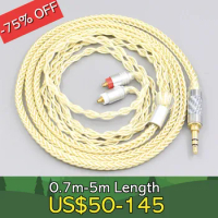 8 Core Gold Plated + Palladium Silver OCC Alloy Cable For Sony IER-M7 IER-M9 IER-Z1R Headset Earphone Headphone LN007610