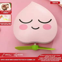 Kipas Angin Mini Fan Portable Kipas Angin USB Genggam Karakter Kipas Angin Stand Lucu Unik SQUINTING