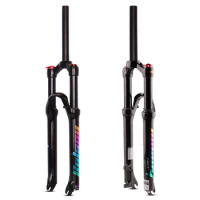 26/27.5/ 29inch Aluminum Alloy Air Bolany Suspension Bicycle Fork Straight MTB Forks Travel 100mm For Bicycle Accessories