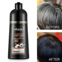 1pcs Hair Dye Black Hair Dye Shampoo Organic Pure Natural Coconut Hair Dye Shampoo for Unisex Haie Dye Tintes Para Cabello