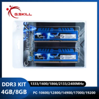 G.SKILL Ripjaws X DDR3 8GB 4GB KIT 1333MHz 1600MHz 1866MHz 2133 MHz 2400MHz Desktop RAM Memory DIMM ddr3 For Gaming
