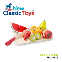 《荷蘭 New Classic Toys》木製廚具  水果總匯切切樂8件組 東喬精品百貨