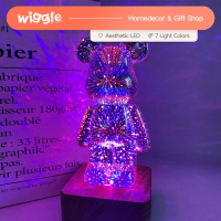 New Wiggle Bear LED Lamp Lampu Tidur Firework Proyektor Hiasan Kado Unik Ornamen Hadiah Dekorasi Kam