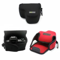 Neoprene Camera case bag for Canon EOS M50 MarkII M50II M6 M6II with 15-45mm lens protective soft cover inner pouch waist bag