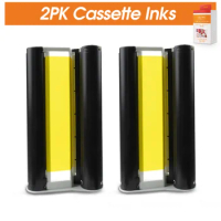 2PK Cartridge Inks for Canon Selphy CP1300 Printer KP-108IN 6" Cassette Ink for Canon Selphy CP1200 CP910 CP900 Photo Printing