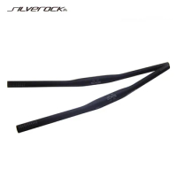 SILVEROCK Carbon Fiber Flat Bar Handlebar 31.8mm x 620mm Back Sweep 7 Degrees for BIRDY Fnhon Folding Bike Ultra Light