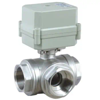 1/2"-1" 2 Way AC/DC9-24V Electric Ball Valve,DN32-DN50 Stainless steel Motorized Ball Valve