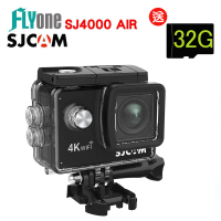 FLYone SJCAM SJ4000 AIR 加送32G卡 4K WIFI防水型 運動攝影/行車記錄器(原廠公司貨)