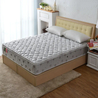 【睡芝寶】真三線+竹炭除臭3M防潑水+蜂巢式獨立筒床墊(雙人加大6尺-護腰床正反可睡)