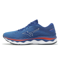 Mizuno 慢跑鞋 Wave Sky 6 男鞋 深藍 白 緩衝 回彈 運動鞋 美津濃 J1GC2202-06