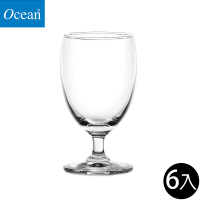 【Ocean】高腳水杯11oz 308ml 6入組 Classic系列(水杯 玻璃杯 高腳杯)
