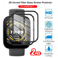 For Amazfit Bip5 Glas 2PCS 9D Curved Soft Protective Glass AmazfitBip5 Bip 5 1.91" Smart Watch Screen Protector Film Guard Cover