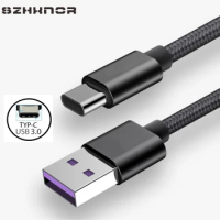 Usb C Original Type-C Cable Fast Charge for Huawei P30 P20 Lite Mate 20 10 Pro Honor 20 V10 view 20 Usbc USB-C charger Cabel