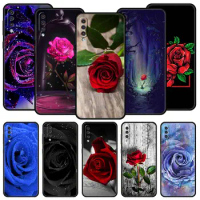 Flower Red Roses Phone Case For Samsung A54 A52 A24 A14 A50 A72 A70 A10 A30 A40 A20S A20E A02S A12 A22 A34 A42 A32 5G A04s Cover