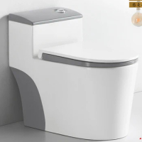 New Light Luxury Household Toilet Grey Super Swirl Color Ceramic Toilet Seat, Water Saving Siphon Type Water closet