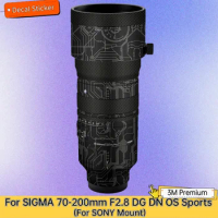 For SIGMA 70-200mm F2.8 DG DN OS Sports For SONY Mount Lens Sticker Protective Skin Protector Coat 70-200 2.8 F/2.8 DGDN
