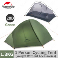 Naturehike Ultralight 1 Person 1.3KG Cycling Tent Portable Outdoor Camping Aluminium Alloy Pole Double Layer Waterproof Tent