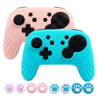 Pink Soft Silicone Protective Case For Switch pro Controller Skin Gamepad Cover Games Accessories for Switch pro Joystick Cases