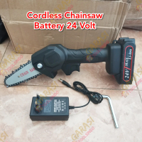 cordless chainsaw mini 24V chain saw baterai gergaji chain saw baterei
