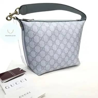 Gucci GG Supreme ophidia shoulder hobo Handbag Baby Blue