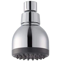 High Pressure Shower Head 3 Inches Anti-clog Fixed Showerhead Chrome with Adjustable Swivel Brass Ball Joint Chrome
