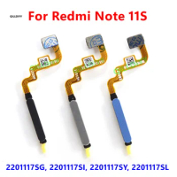 Fingerprint Sensor for Xiaomi Redmi Note 11S, Home Button Menu, Touch ID Scanner, Ribbon Connector, Flex Cable ,2201117SG