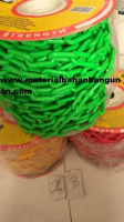 Rantai PVC Plastik 8 Mm Hijau Penghubung Traffic Cone Chain Rante