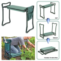 Garden Kneeler and Seat Planting Resting Kneeling Chair Portable Outdoor Fishing Camping Padded Kneel Pad Stool