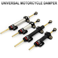 Alloy Steering Damper, Universal Use for Motorcycle and Electric Scooter, CNC Stabilizer, Safety Controller, Honda Yamaha Fiido