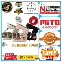 STAND MIXER MITO MX500 MX-500 MX 500 METAL GEAR 6 SPEED MIXER MITO SUPER LOW WATT BAKING ADONAN MIXE