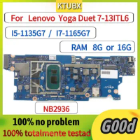 For Lenovo Yoga Duet 7-13ITL6 Laptop Motherboard.NB2936.With CPU I5-1135G7 I7-1165G7 RAM: 8GB/16GB 100% Test Ok