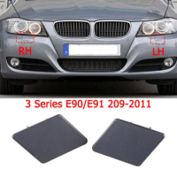 Front Bumper Headlight Washer Nozzle Cover Cap Unpainted L R 61677211209 61677211210 For 09-11 BMW E90 E91 320i 325i 330i 328i