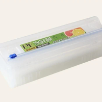 Adjustable Cling Film Cutter Home Wrap Dispenser Wrap Stretch Clear Cling Wrap Household Economical Slitter Dropship