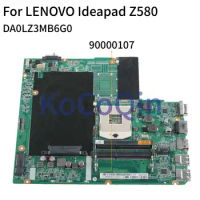 KoCoQin Laptop motherboard For LENOVO Ideapad Z580 Support Core I3 I5 I7 Mainboard DA0LZ3MB6G0 90000107 SLJ8E