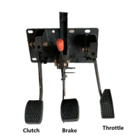 Three-Wheeler Brake Pedal Four-Wheeler Modified Oil Brake Clutch Disc Brake Foot Brake Throttle Three-In-One Foot Pedal