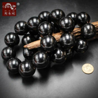 Factory Black Yak Horn round Buddha Beads Bracelet