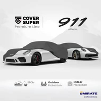 Sarung Mobil Porsche 911 / Cover Mobil Porsche 911 Polyester Premium CoverSuper Deluxe Hitam