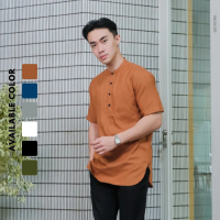 BTX – Baju Koko Kurta Atasan Muslim Pria Katun Dewasa Lengan Pendek - Arrayan
