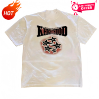 T-shirt borong murah KHICH THUOD retro Amerika Korea Style T-shirt  | Kaos Wanita Hitam | Kaos pria 
