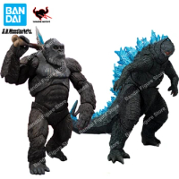 Original Bandai S.H.MonsterArts SHM Godzilla King Kong The New Empire Animation Action Figure Toy Gift Model Collection Hobby