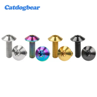 Catdogbear Titanium Bolts Bicycle Screw M5/M6x12/15/ 20mm Torx Head Bolt for Motorcycle Bicycle Fastener Accessory