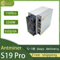 Used Bitmain Antminer S19 Pro (110T) Bitcoin miner in stock free shipping