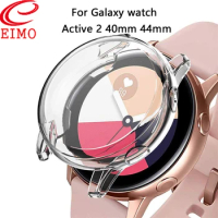 For Samsung galaxy watch active 2 case 40mm 44mm bumper full coverage soft TPU silicone Galaxy watch Screen Protector cover