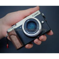Camera Hand Grip Holder Accessories Fr Panasonic LUMIX GX9 DC-GX9 Ebony Walnut Wood Wooden Studio Photography 아이패드 거치대 Equipment