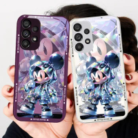 Disney Mickey Minnie Mouse for Samsung Galaxy Note 10 Plus S20 21 FE S23 Ultra S8 9 A70 72 73 50 51 52 53 Glass phone case