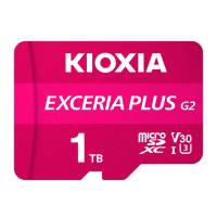 【KIOXIA 鎧俠】EXCERIA PLUS G2 MicroSDXC UHS-I U3/V30 1TB 記憶卡(日本製造/附轉卡)