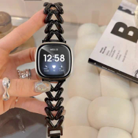 Stainless Steel Bracelet Strap For Fitbit Versa 2 3 4 Sense Sense 2Band Genuine Zinc Alloy Smart Watch Strap Replacement